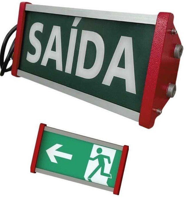 LUMINÁRIA DE SAÍDA A PROVA DE EXPLOSÃO